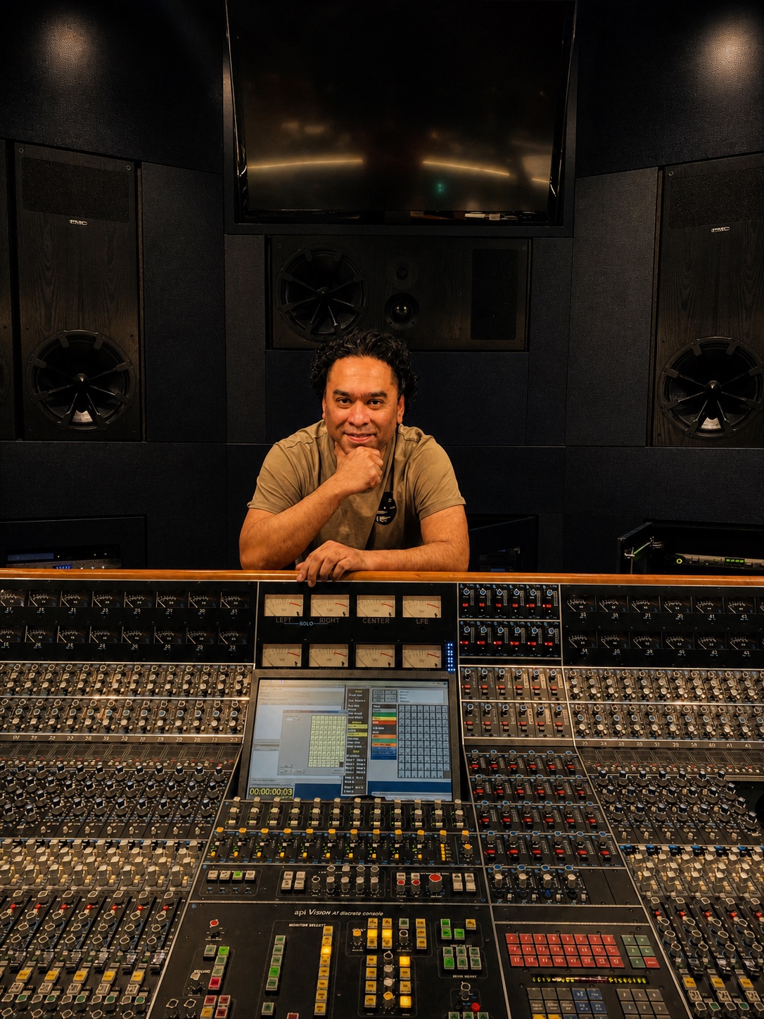 Pascal Nanlohy in the recording studio